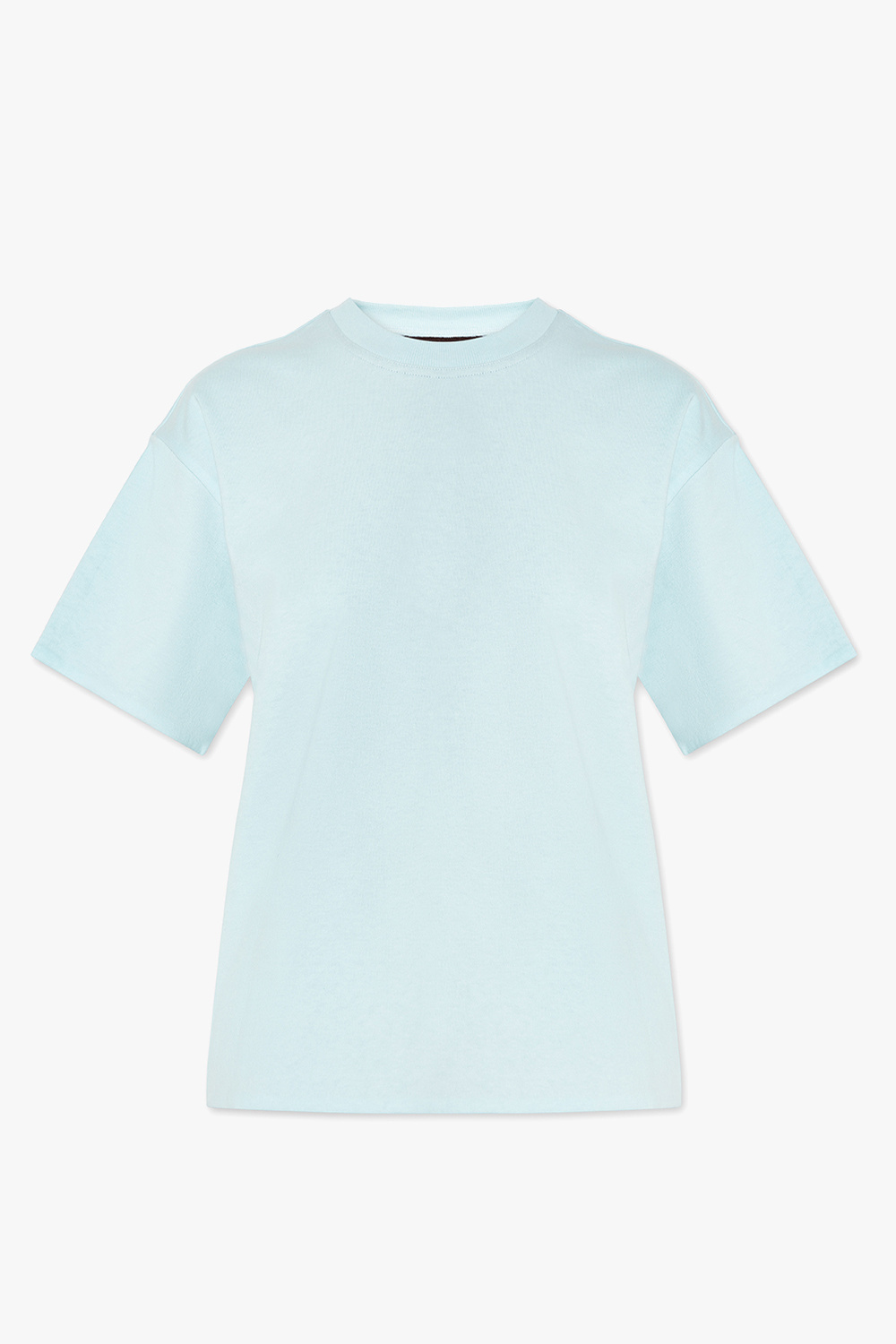 【BOTTEGA VENETA】Light cotton cropped short-sleeved Tshirt Bottega Veneta | Leather Patch Cropped T-Shirt | Short